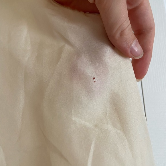 Anthropologie Silk Embroidered Ivory Top - Picture 13 of 14